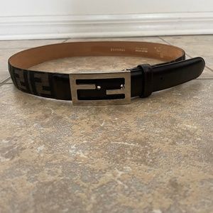 Genuine Fendi Zucca print belt
